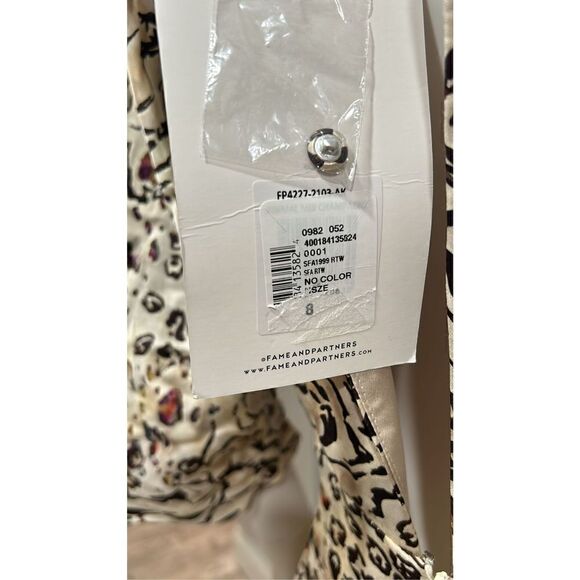 FAME and Partners Sayge Animal Print Midi Dress Size 8 - Picture 10 of 12